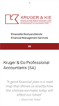 Mobile Screenshot of krugerinc.co.za